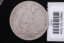 1856 Seated Liberty Half Dollar, Affordable Collectible Circulated Coin, Store