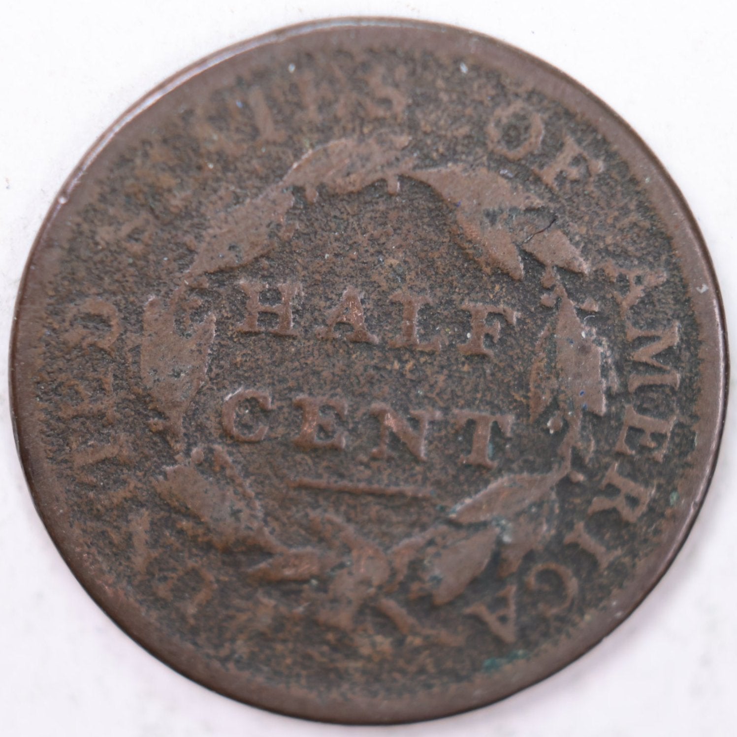 1809 Draped Bust Half Cent, Very Good Circulated Coin. Store #B809.02