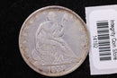 1858 Seated Liberty Half Dollar, Affordable Collectible Circulated Coin, Store