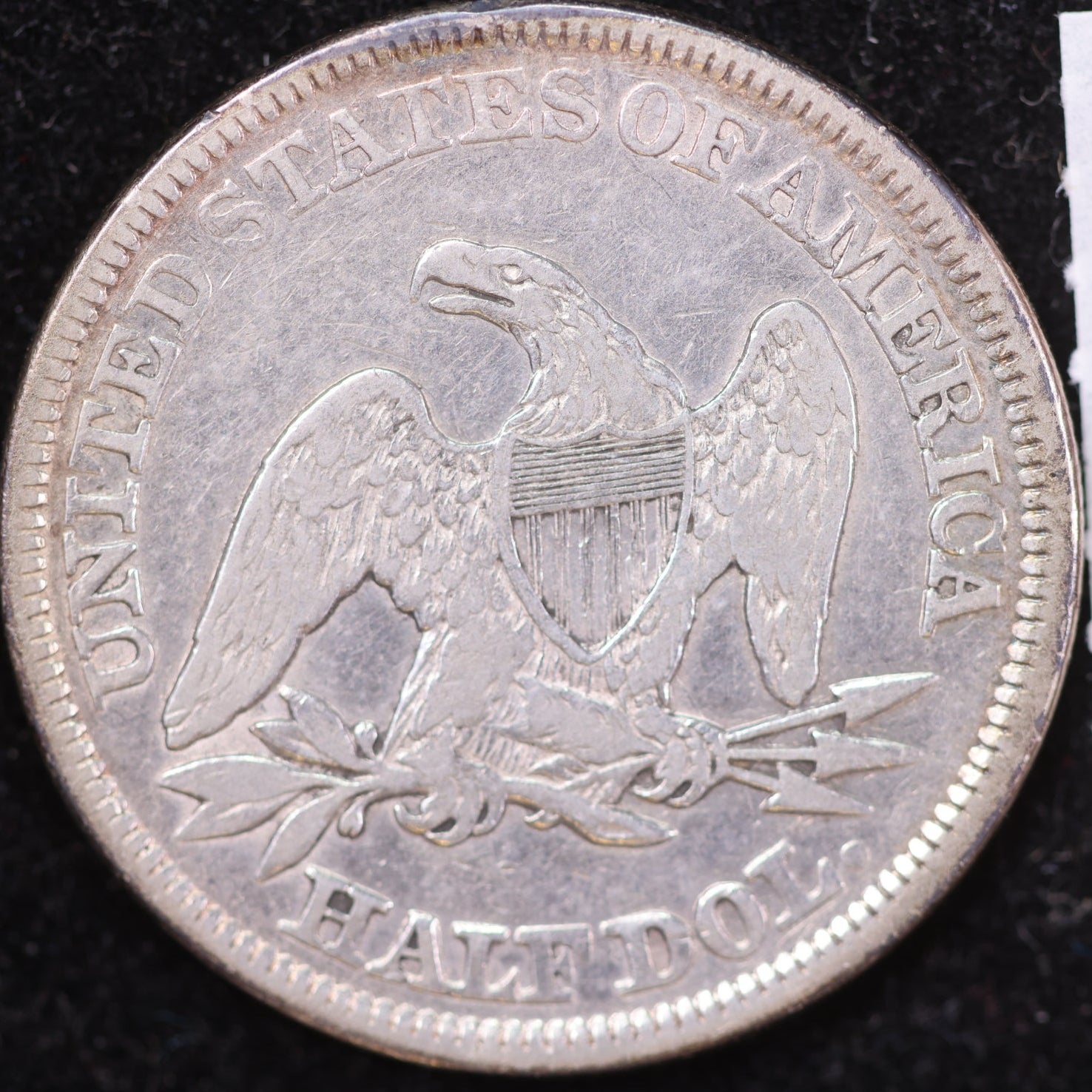 1858 Liberty Seated Half Dollar, Very Fine Circulated Coin, Store #HR1958