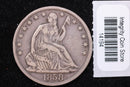 1858-S Seated Liberty Half Dollar, Affordable Collectible Circulated Coin, Store
