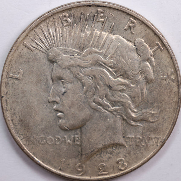 1923-D Peace Dollar, Extra Fine Circulated Coin, Store #DR0715