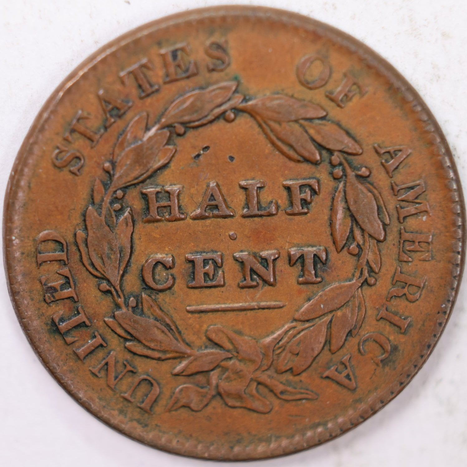 1829 Draped Bust Half Cent, Extra Fine Circulated Coin. Store #B829.01