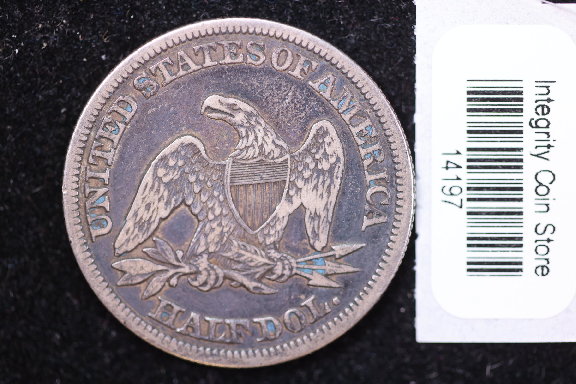 1860 Seated Liberty Half Dollar, Affordable Collectible Circulated Coin, Store #14197