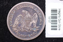 1860 Seated Liberty Half Dollar, Affordable Collectible Circulated Coin, Store