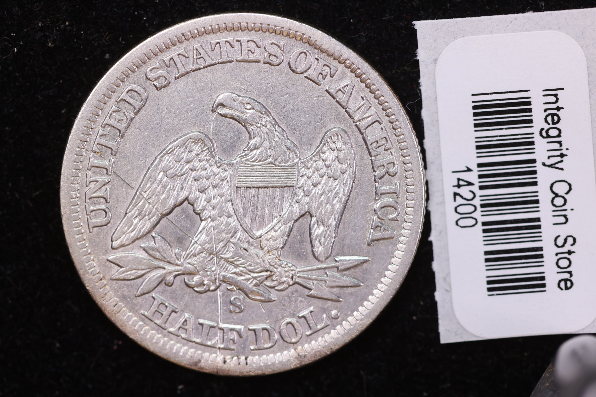 1860-S Seated Liberty Half Dollar, Affordable Collectible Circulated Coin, Store #14200
