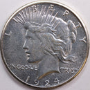 1924 Peace Dollar, Mint State Uncirculated Coin, Store