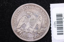 1861 Seated Liberty Half Dollar, Affordable Collectible Circulated Coin, Store
