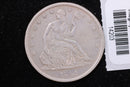 1861-S Seated Liberty Half Dollar, Affordable Collectible Circulated Coin, Store