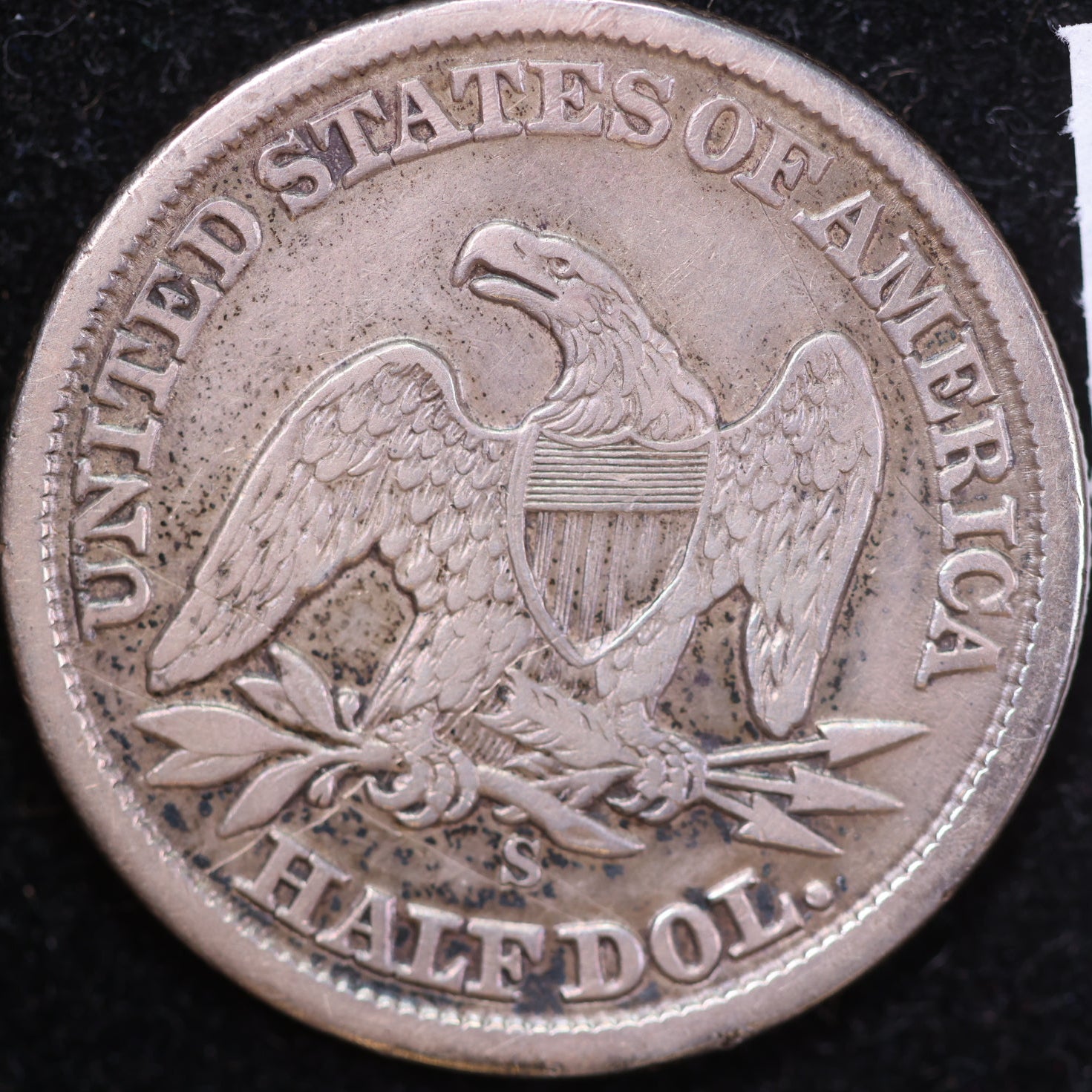1862-S Liberty Seated Half Dollar, Very Fine Circulated Coin, Store #HR1974