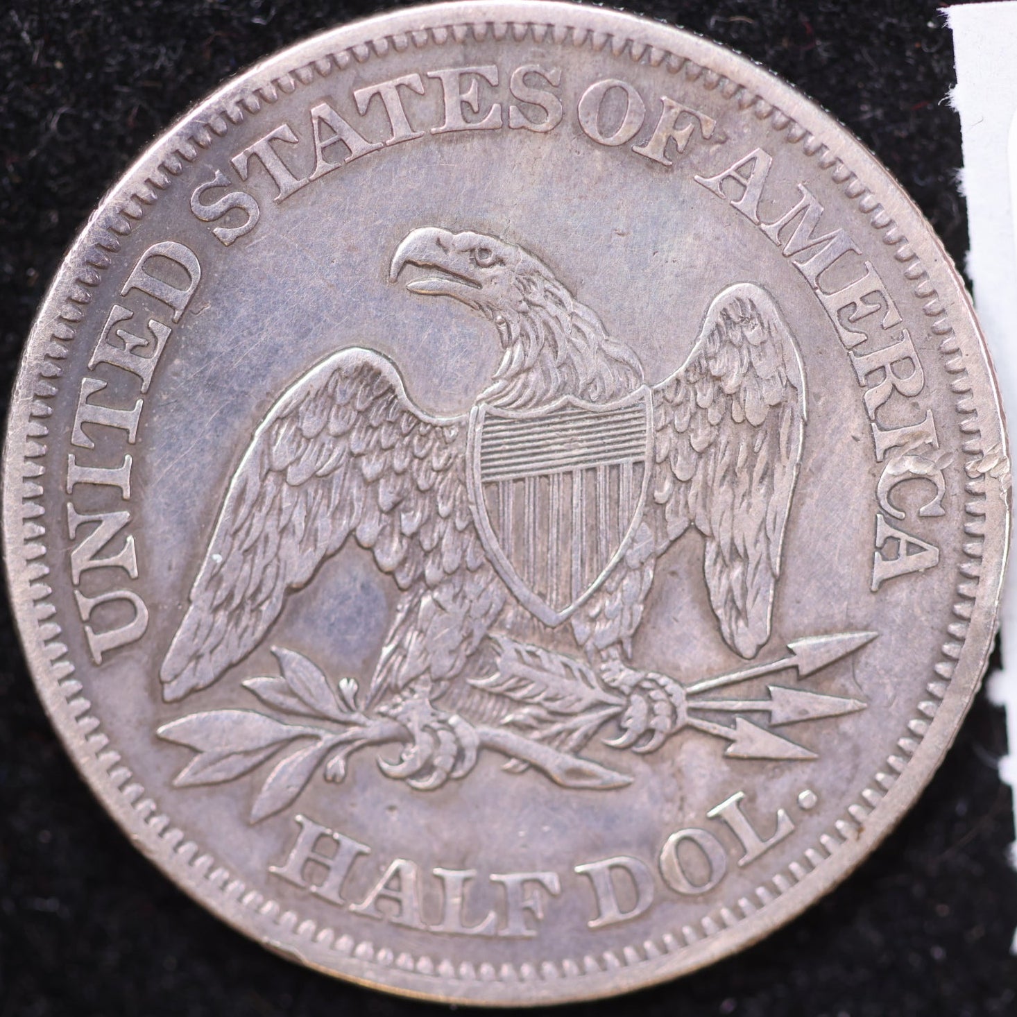 1864 Liberty Seated Half Dollar, About Uncirculated Coin, Store #HR1977