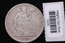 1865-S Seated Liberty Half Dollar, Affordable Collectible Circulated Coin, Store