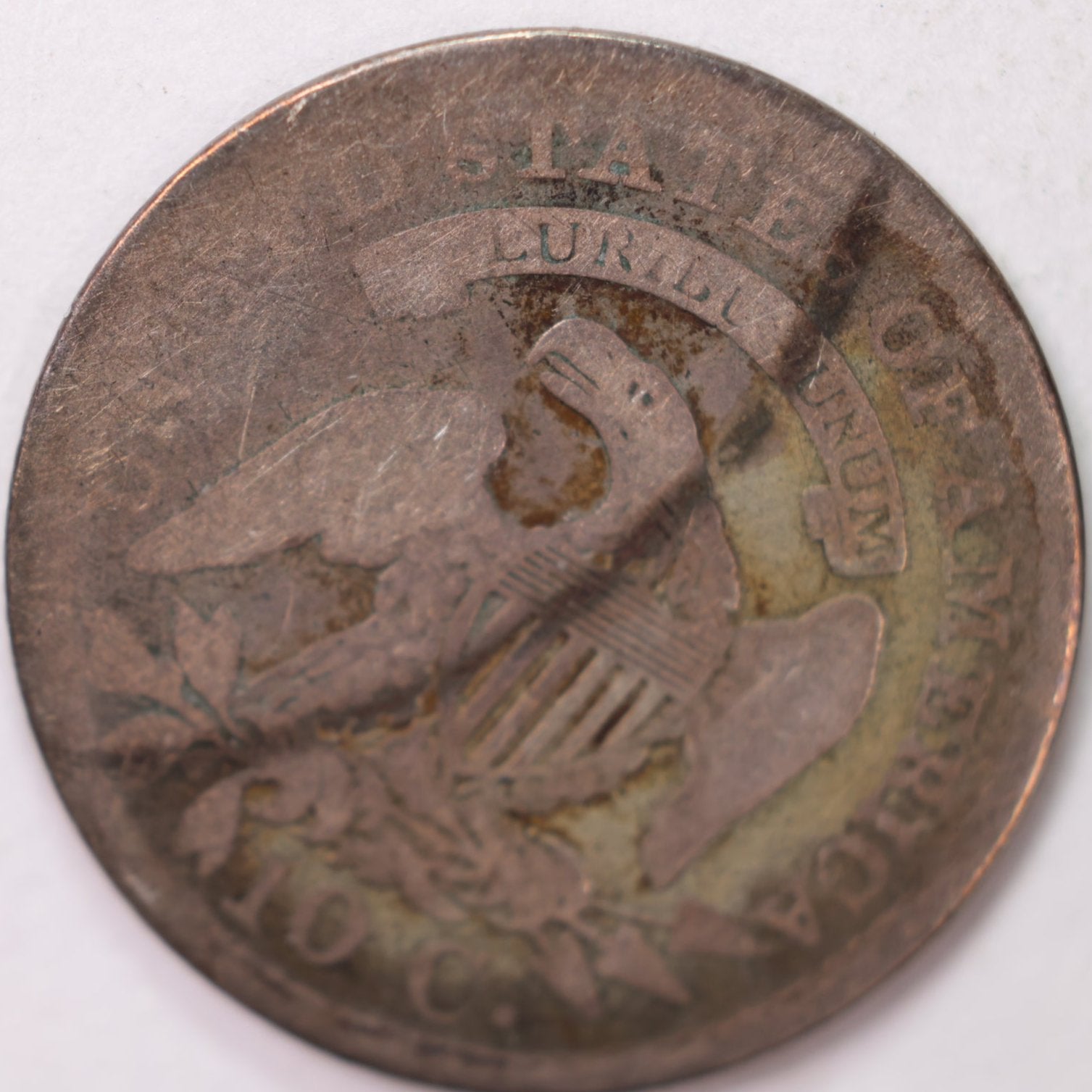 1825 Cap Bust Silver Dime, Extra Fine+ Circulated Coin, Store #d825.01