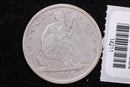 1866-S Seated Liberty Half Dollar, 'No Motto' Affordable Collectible Circulated Coin, Store