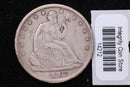 1867 Seated Liberty Half Dollar, Affordable Collectible Circulated Coin, Store