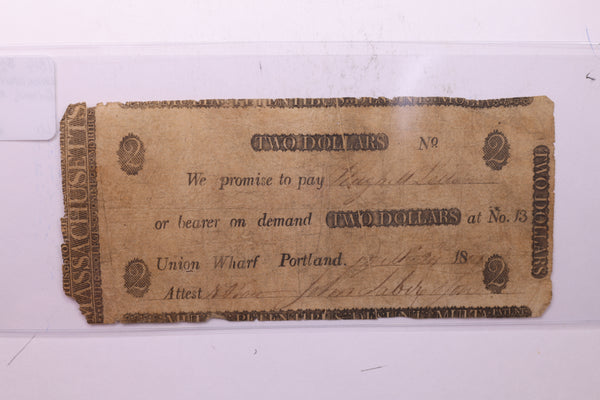 1814 $2, Union Wharf., Portland, MASS., Store #18593