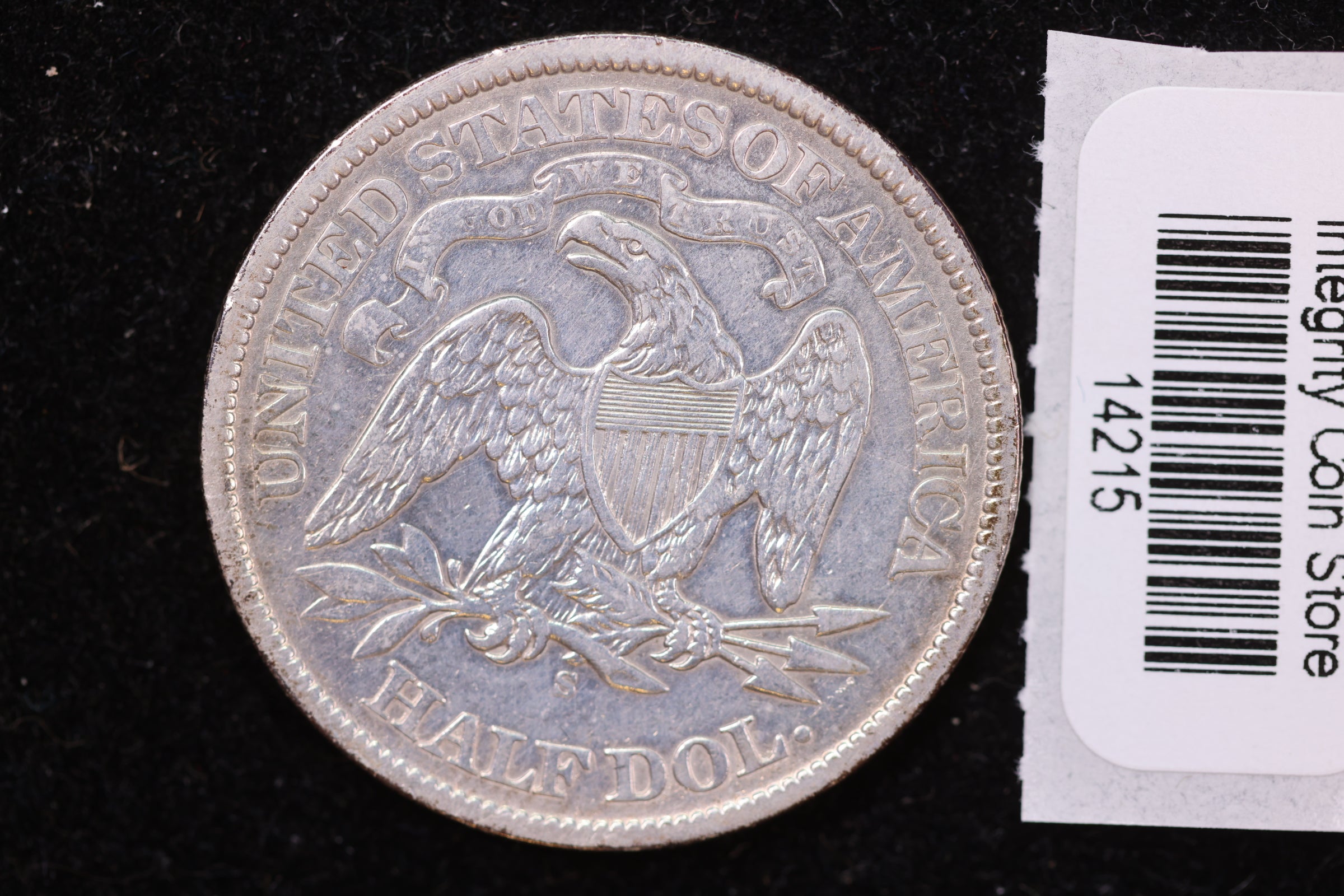 1868-S Seated Liberty Half Dollar, Affordable Collectible Circulated Coin, Store #14215