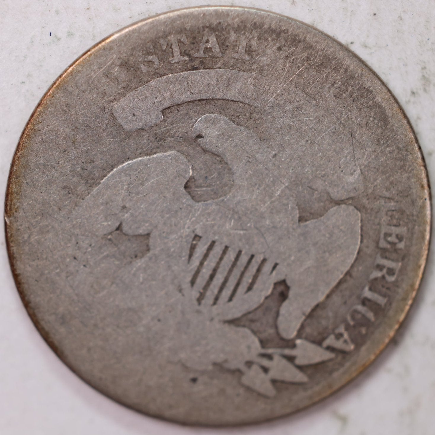 1832 Cap Bust Silver Dime, Poor Circulated Coin, Store #d832.01