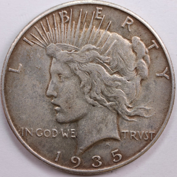 1935 Peace Dollar, Extra Fine Circulated Coin, Store #DR0685