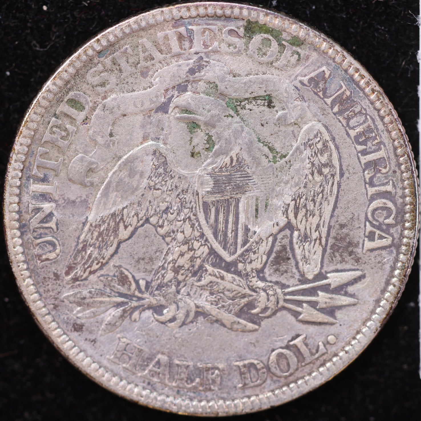 1873 Liberty Seated Half Dollar, Very Fine Circulated Coin, Details, Store #HR2006