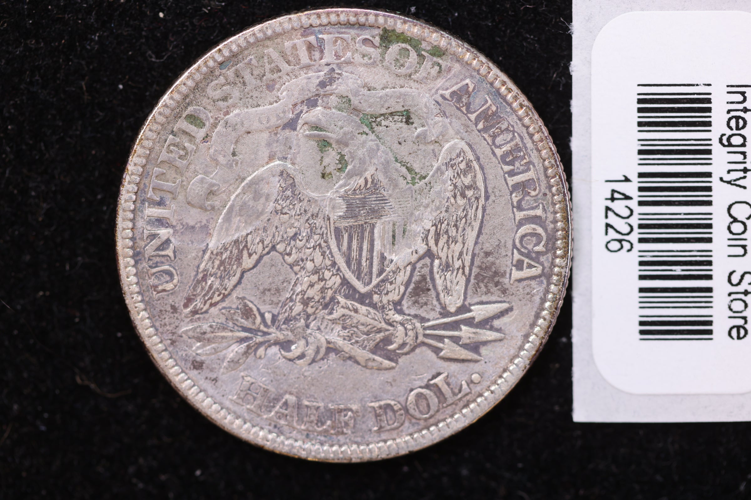 1873 Seated Liberty Half Dollar, Affordable Collectible Circulated Coin, Store #14226