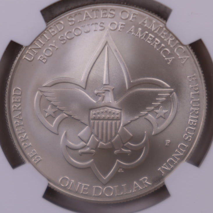 2010-P Boy Scouts Centennial Dollar, NGC MS-70, Store #GMC391