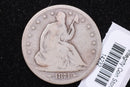 1874-S Seated Liberty Half Dollar, Affordable Collectible Circulated Coin, Store