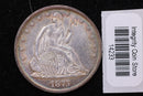 1875 Seated Liberty Half Dollar, Affordable Collectible Circulated Coin, Store