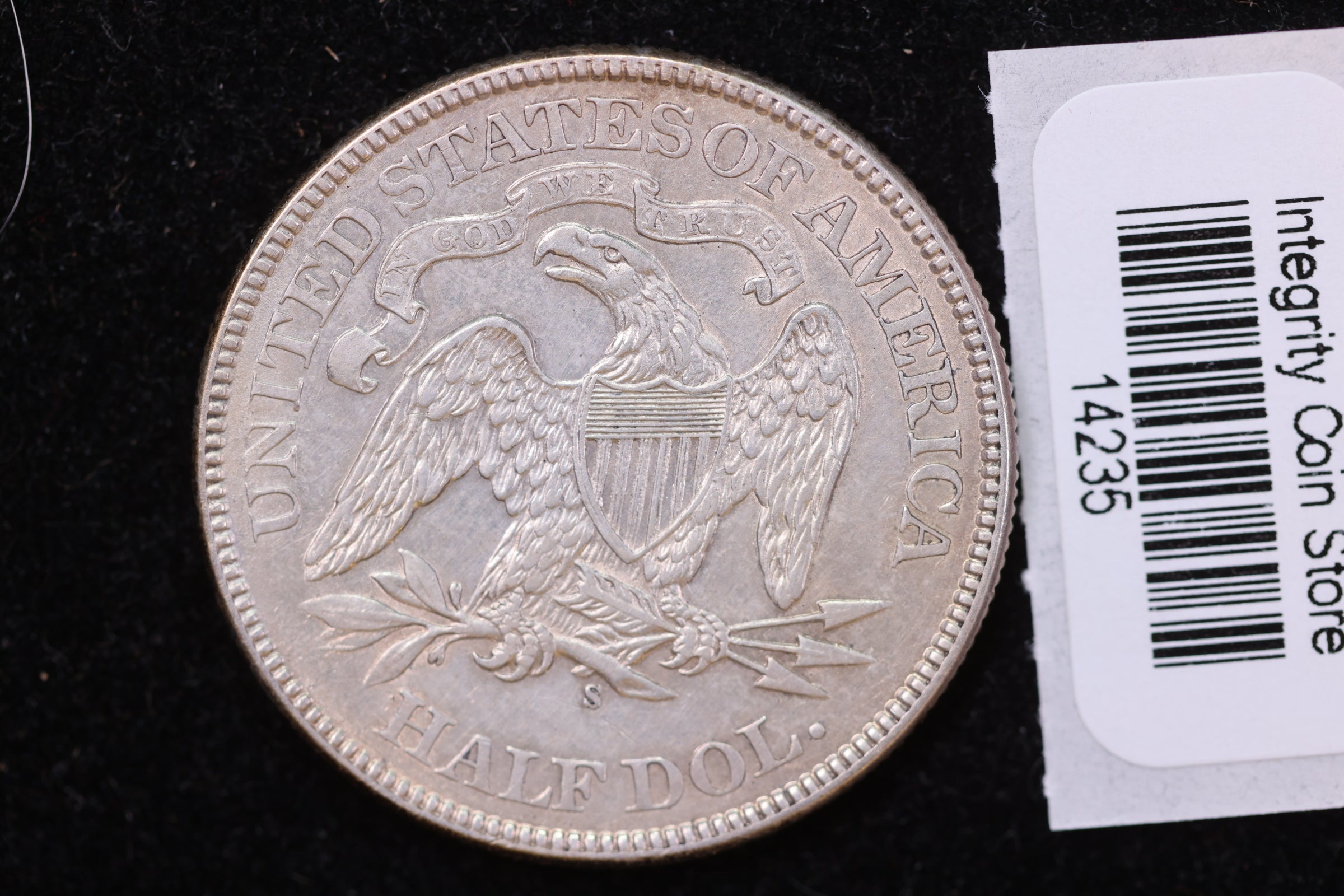 1875-S Seated Liberty Half Dollar, Affordable Collectible Circulated Coin, Store #14235