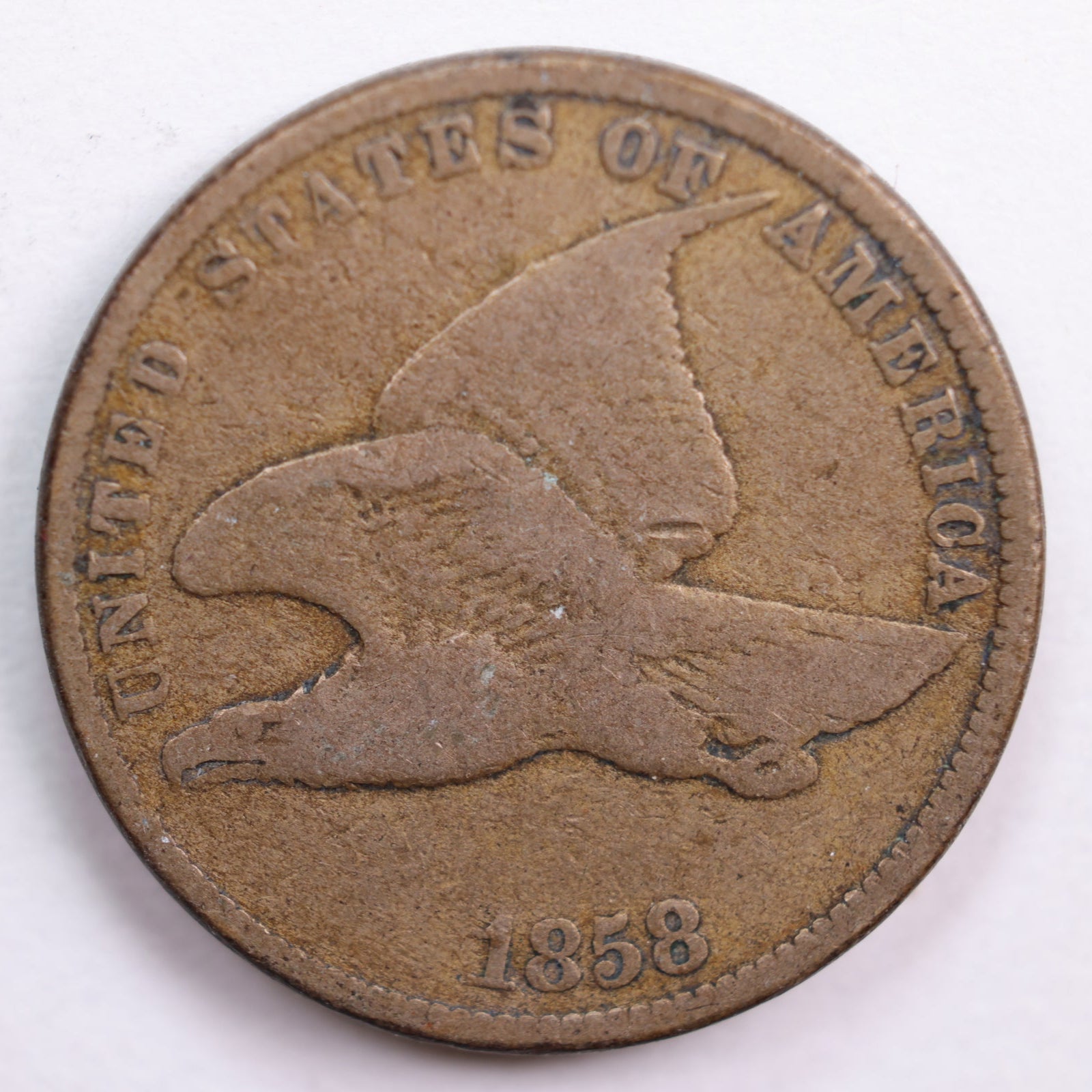 1858 Flying Eagle Small Cent, Fine Circulated Coin, Store #CT0559