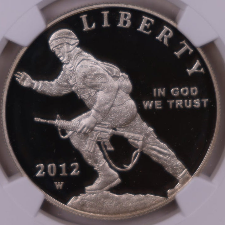 2012-W Infantry Soldier Dollar, NGC PF-69 Ultra Cameo, Store #GMC396