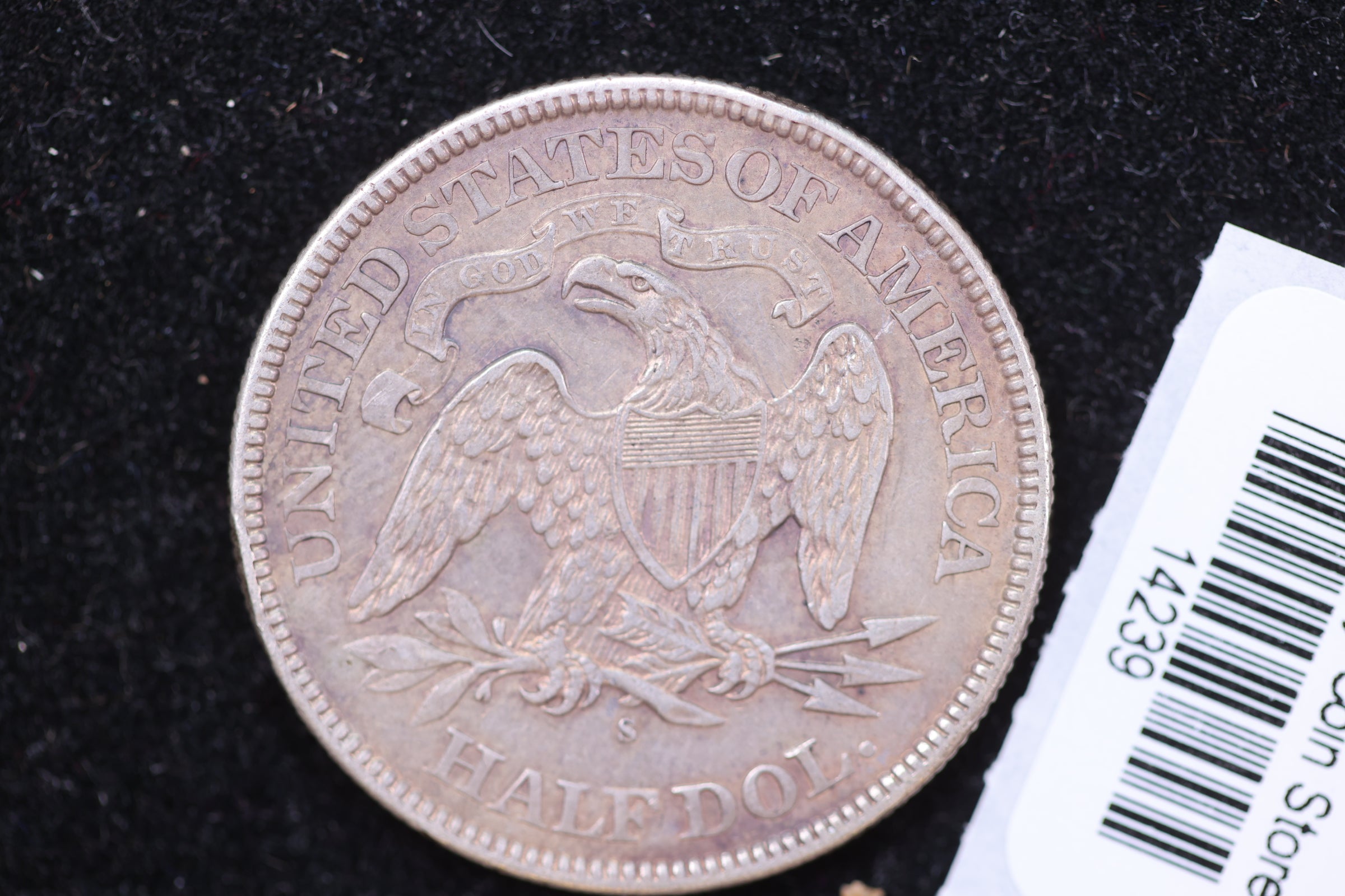 1876-S Seated Liberty Half Dollar, Affordable Collectible Circulated Coin, Store #14239