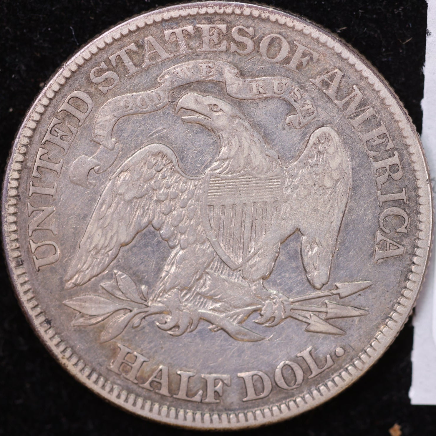 1877 Liberty Seated Half Dollar, Extra Fine+ Circulated Coin. Store #HR2016