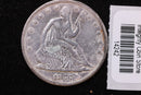 1877-S Seated Liberty Half Dollar, Affordable Circulated Early Date. Store
