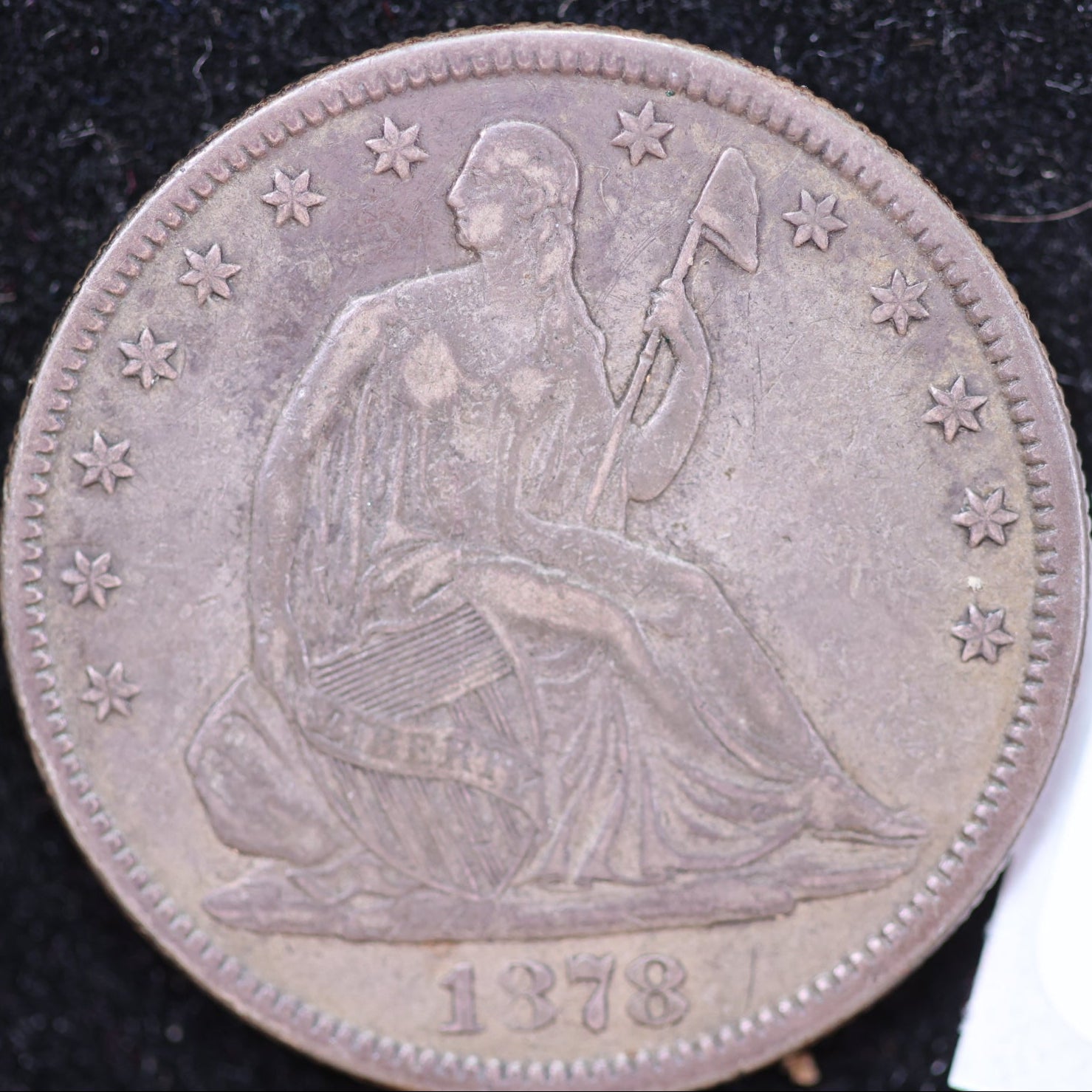 1878 Liberty Half Dollar, Very Fine+ Circulated Coin. Store #HR2019