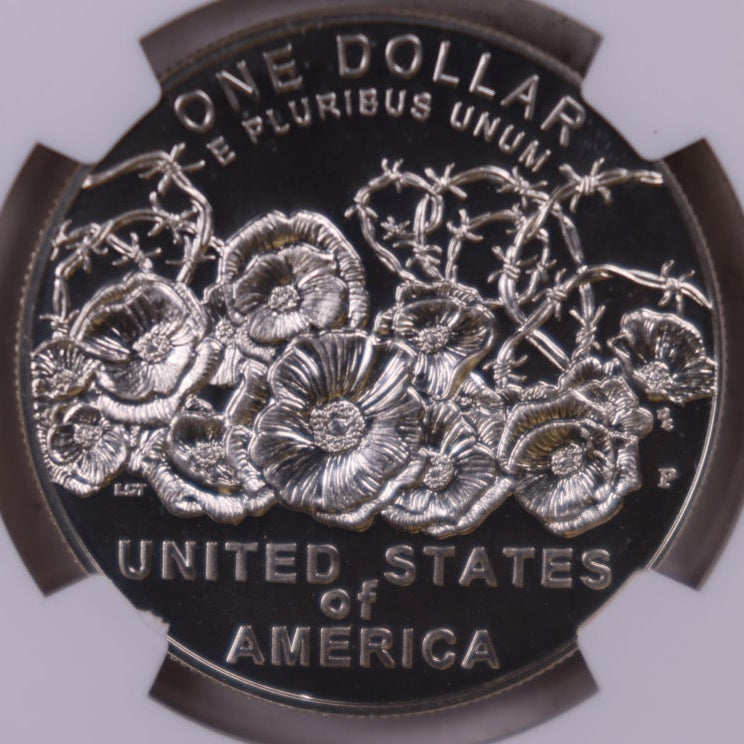 2018-P World War I Centennial Silver Dollar, NGC MS-69, Store #GMC401