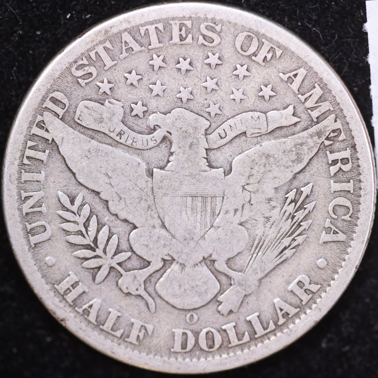 1907-O Barber Half Dollar, Very Goode Circulated Coin, Store #HR378