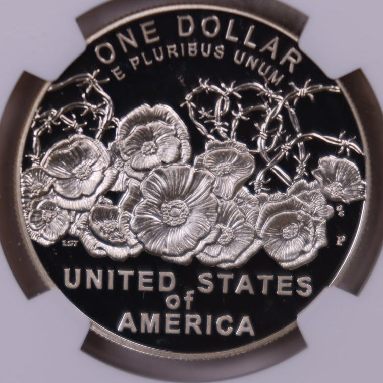 2018-P World War I Centennial Silver Dollar, NGC PF-69 Ultra Cameo, Store #GMC402