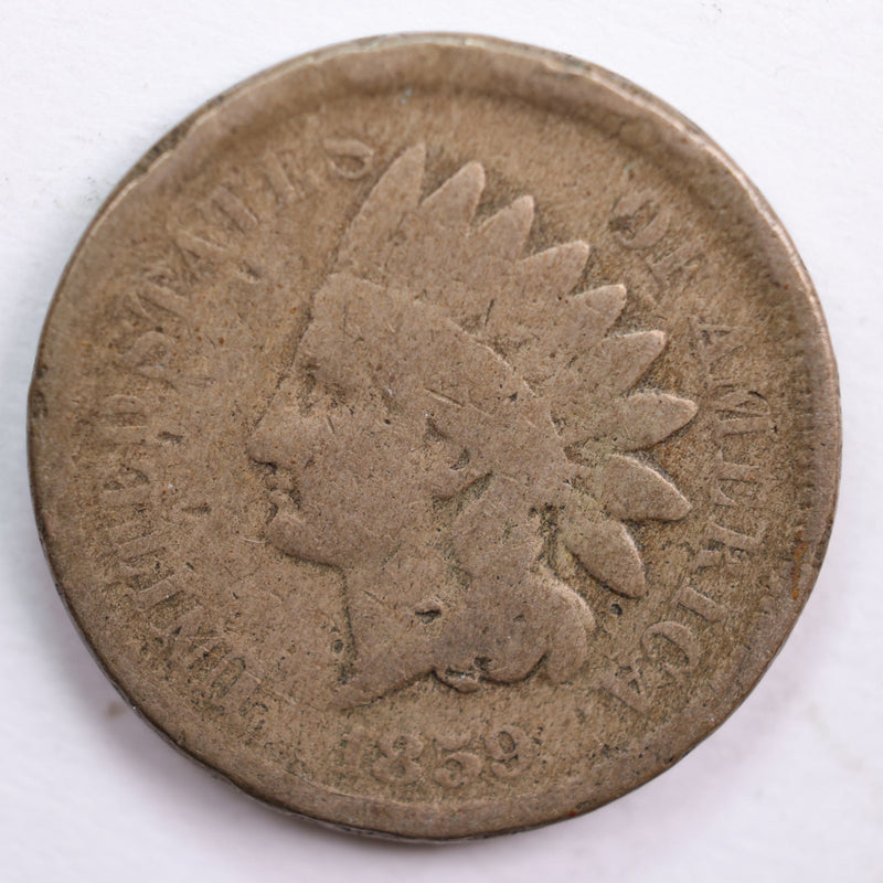 1859 Indian Head Cent, Good Circulated Coin, Store