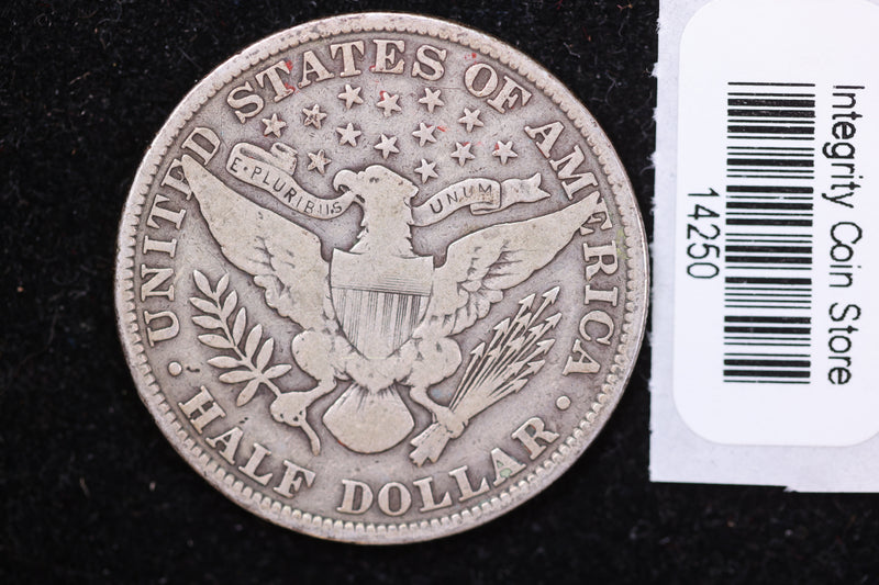 1908 Barber Half Dollar. Affordable Circulated Coin. Store Sale
