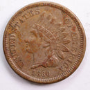 1860 Indian Head Cent, Extra Fine Circulated Coin, Store
