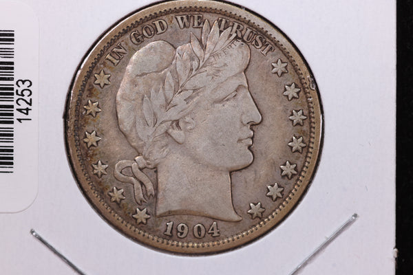 1904 Barber Half Dollar. Affordable Circulated Coin. Store Sale  #14253