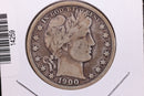 1900 Barber Half Dollar. Affordable Circulated Coin. Store Sale