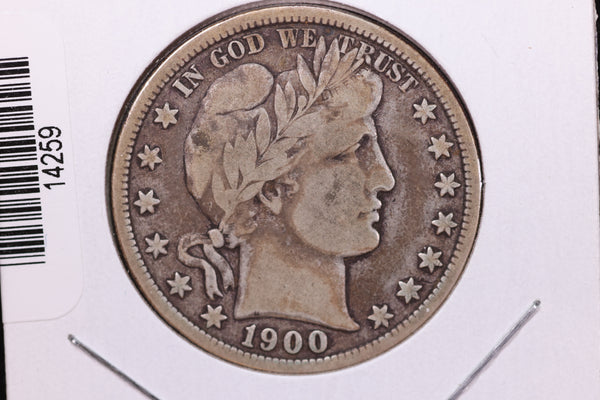 1900 Barber Half Dollar. Affordable Circulated Coin. Store Sale  #14259