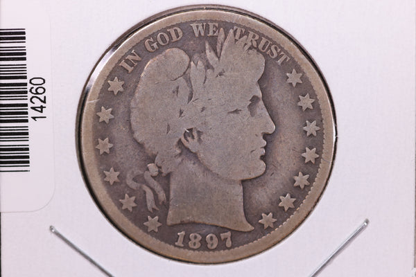 1897-O Barber Half Dollar. Affordable Circulated Coin. Store Sale  #14260