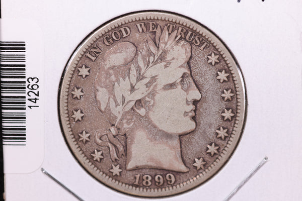 1899 Barber Half Dollar. Affordable Circulated Coin. Store Sale  #14263