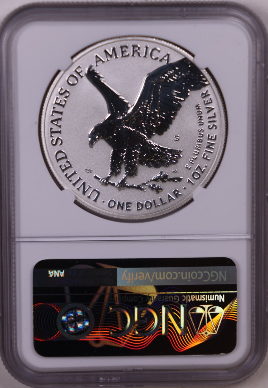 2021-W&S American Silver Eagle Dollar, NGC Reverse PF-70&69 Ultra Cameo, Store #AE0537