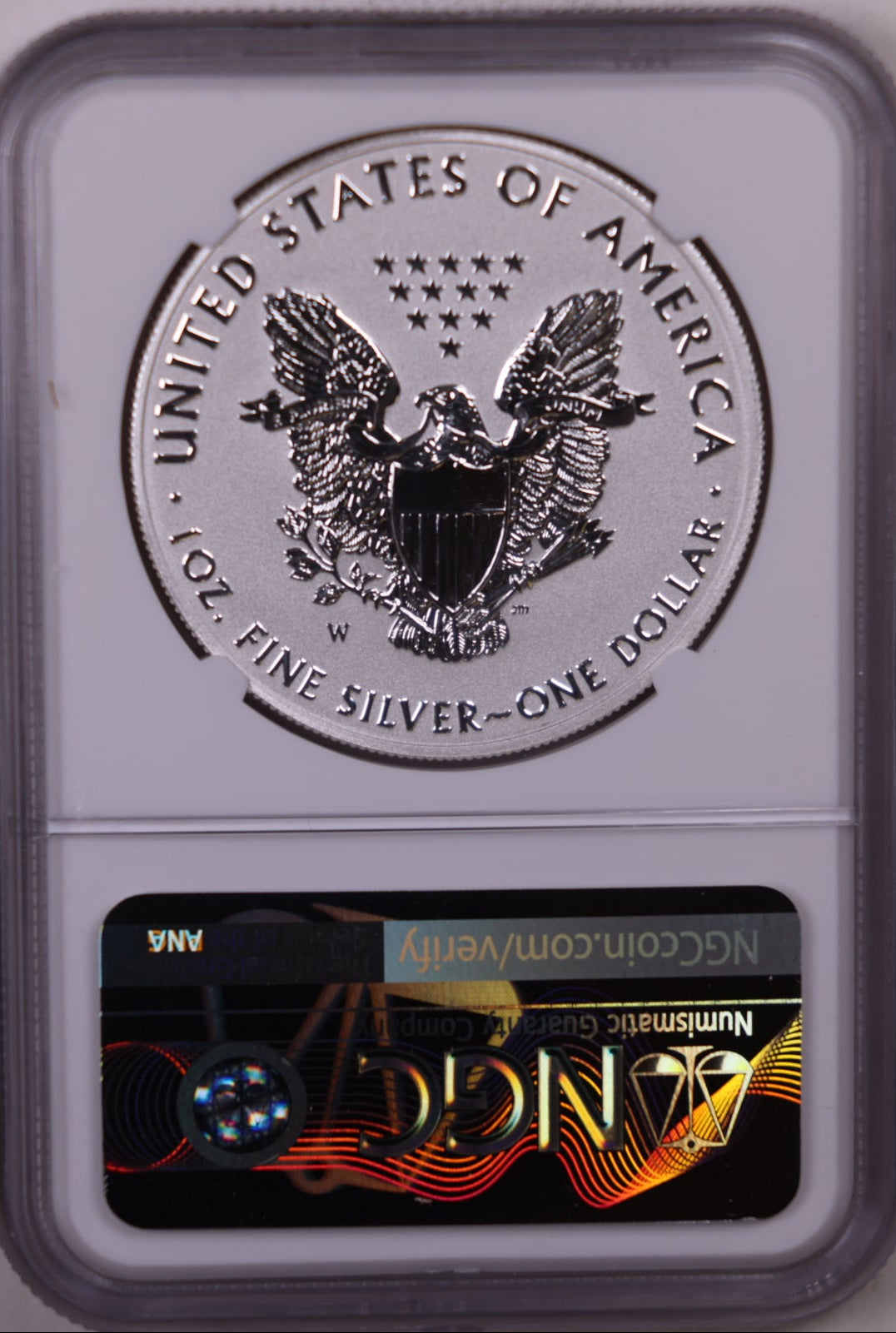 2021-W&S American Silver Eagle Dollar, NGC Reverse PF-70&69 Ultra Cameo, Store #AE0537