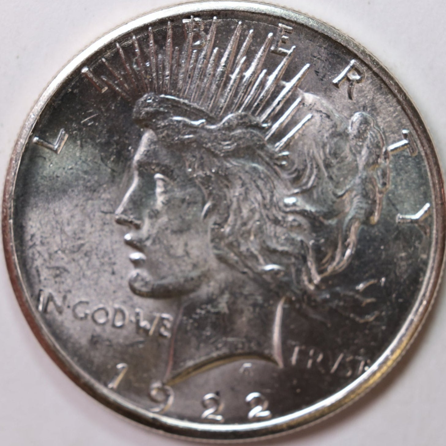 1922-S Peace Dollar, Mint State Uncirculated Coin, Store #DR0498
