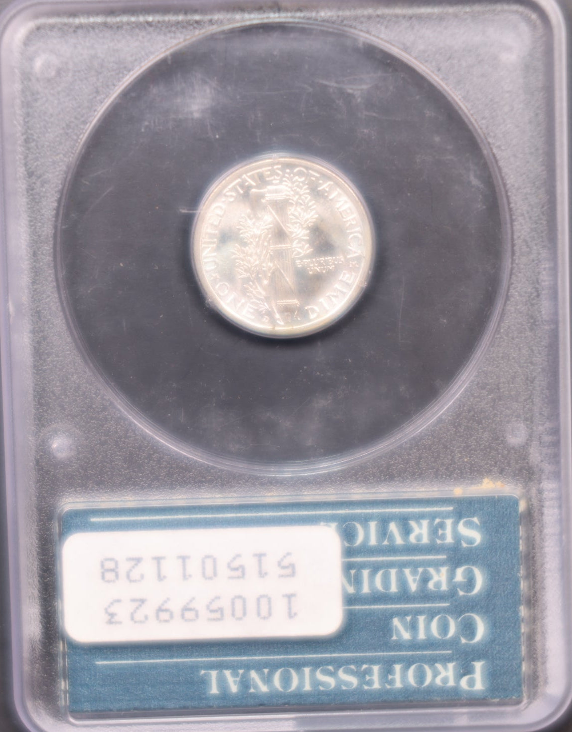 1942-D Mercury Silver Dime, PCGS Shaker MS65, Full Band, Store #DE0933